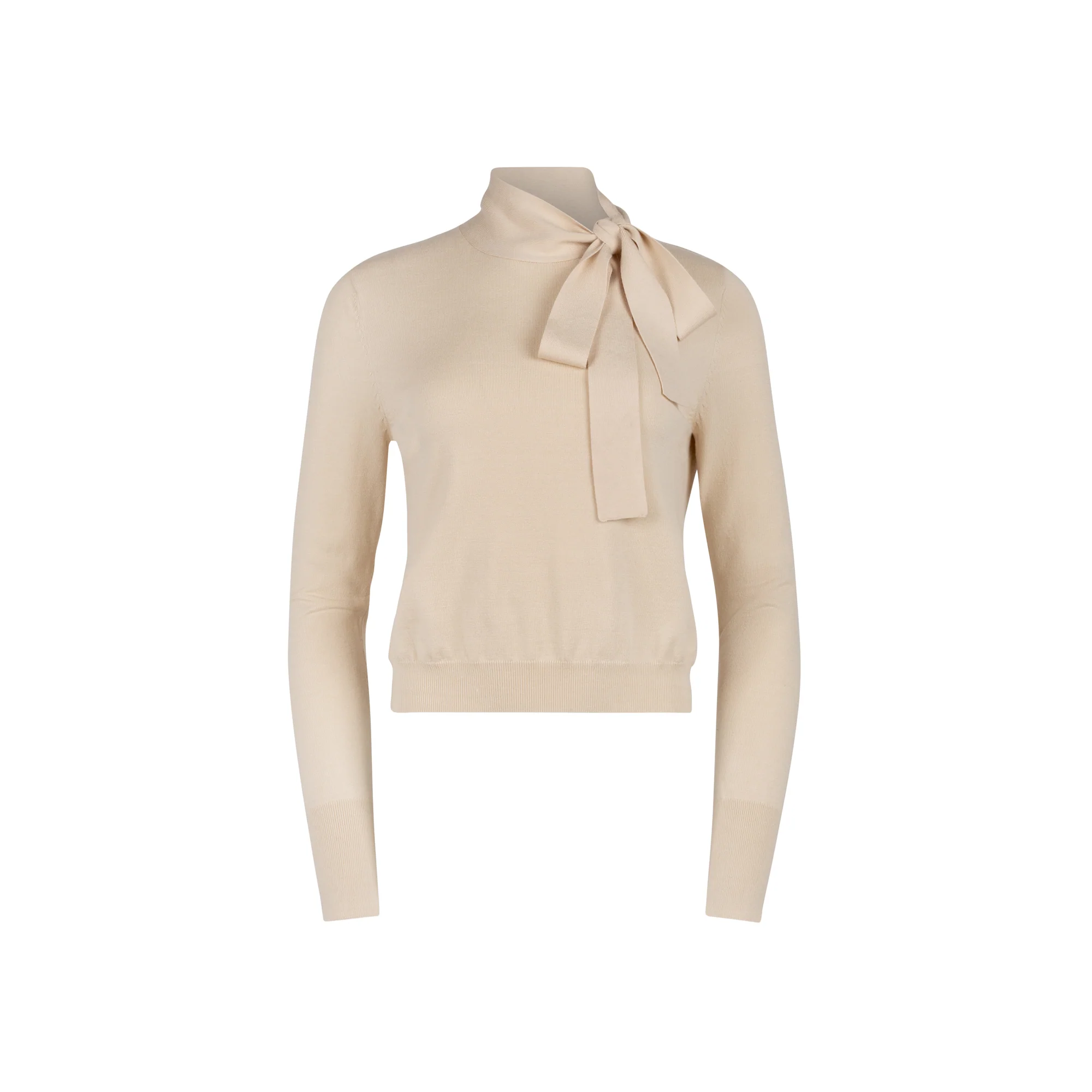 CREAM BOW SWEATER - Image 2
