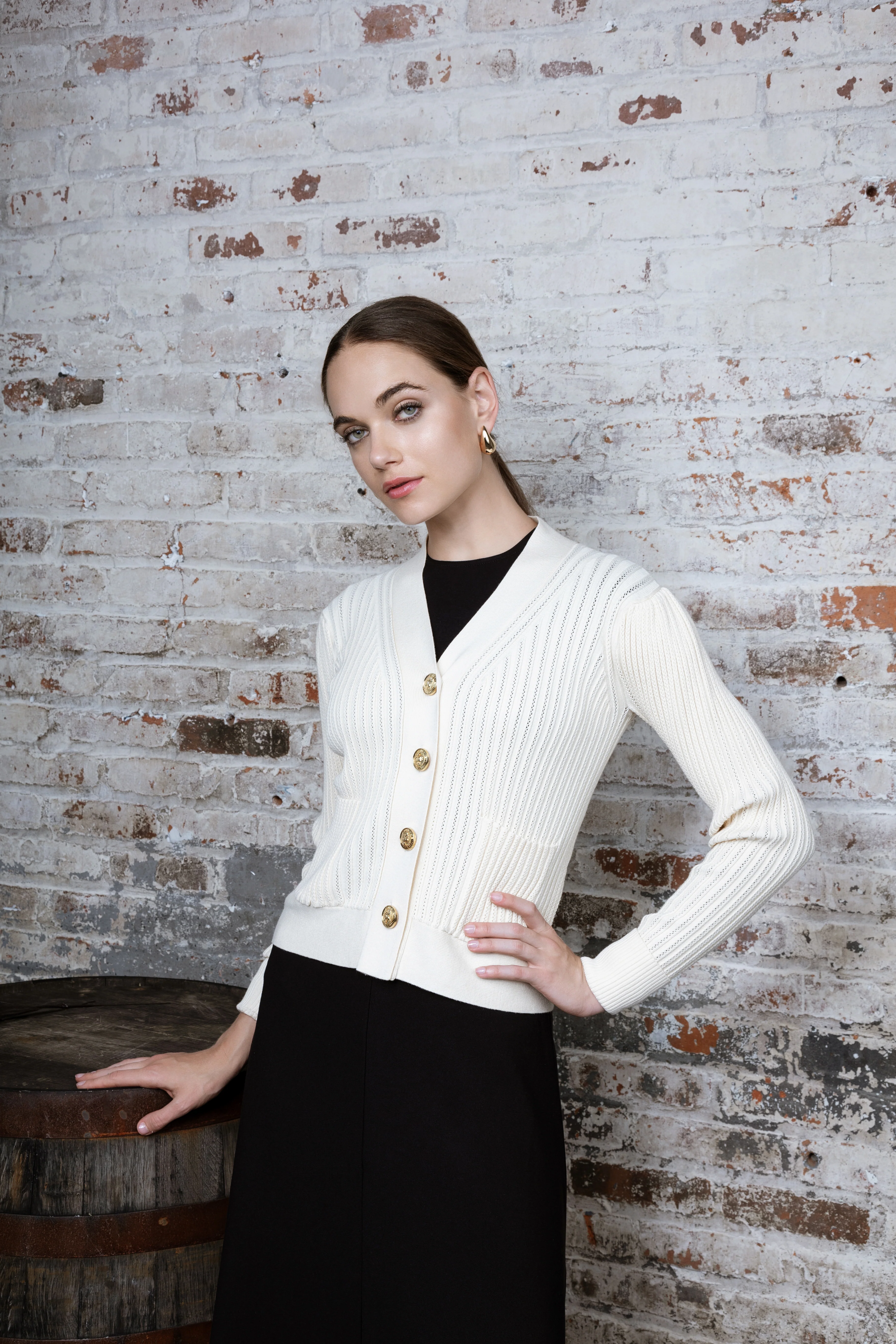 CREAM FLORELLA CARDIGAN - Image 2