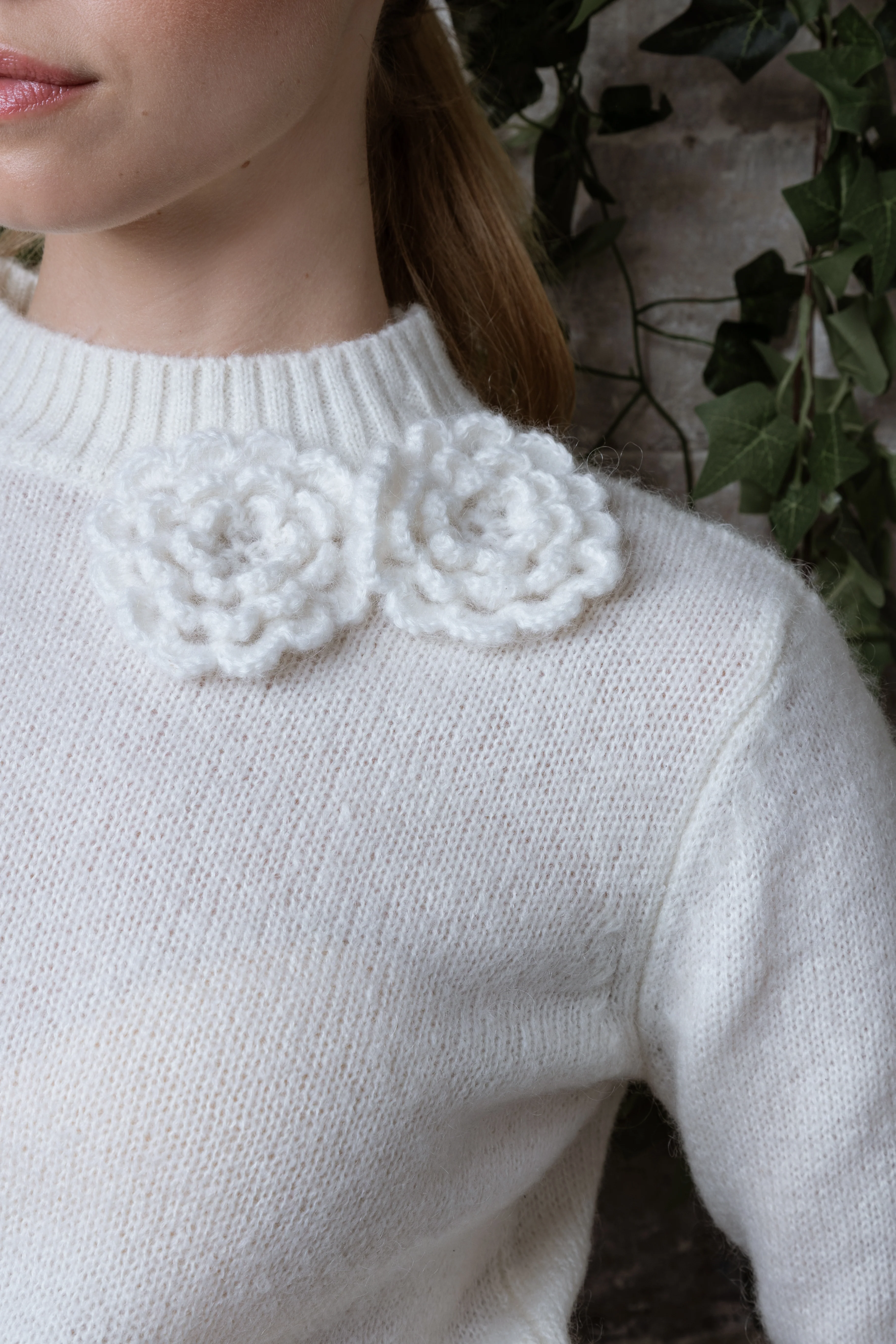 CREAM MOHAIR SWEATER - Image 2