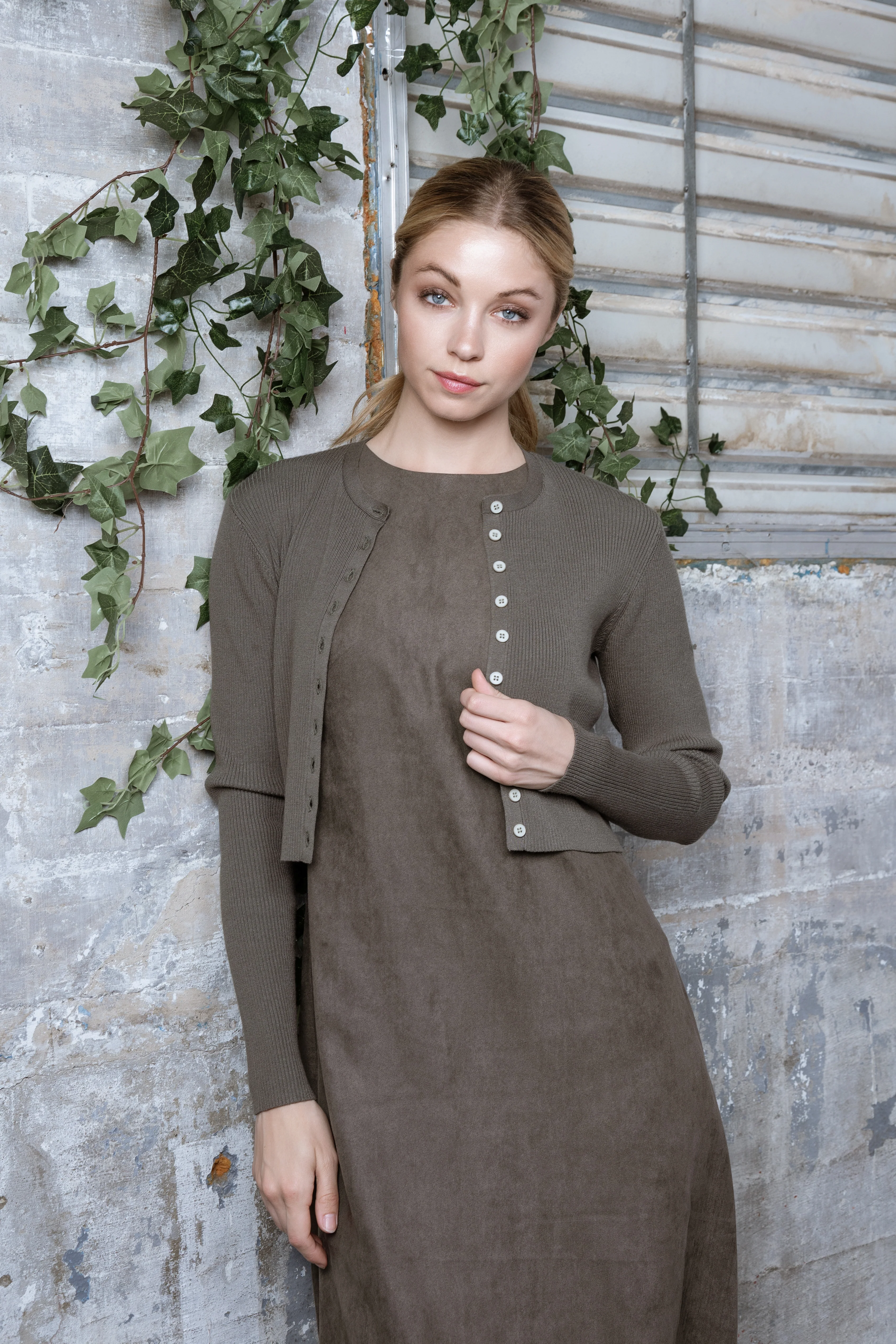 GREEN BLANCHE CARDIGAN