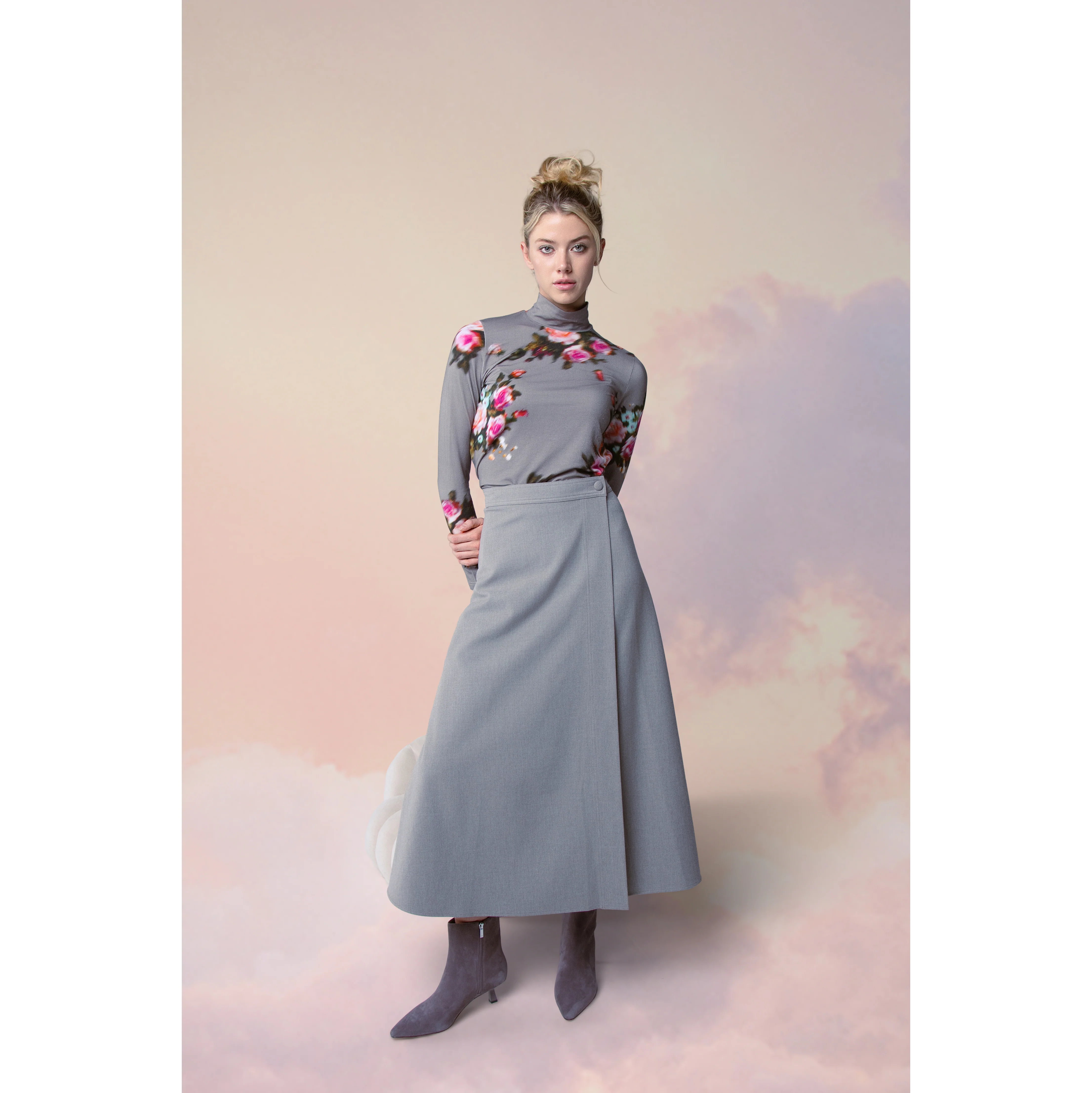 TAUPE AMARA SKIRT