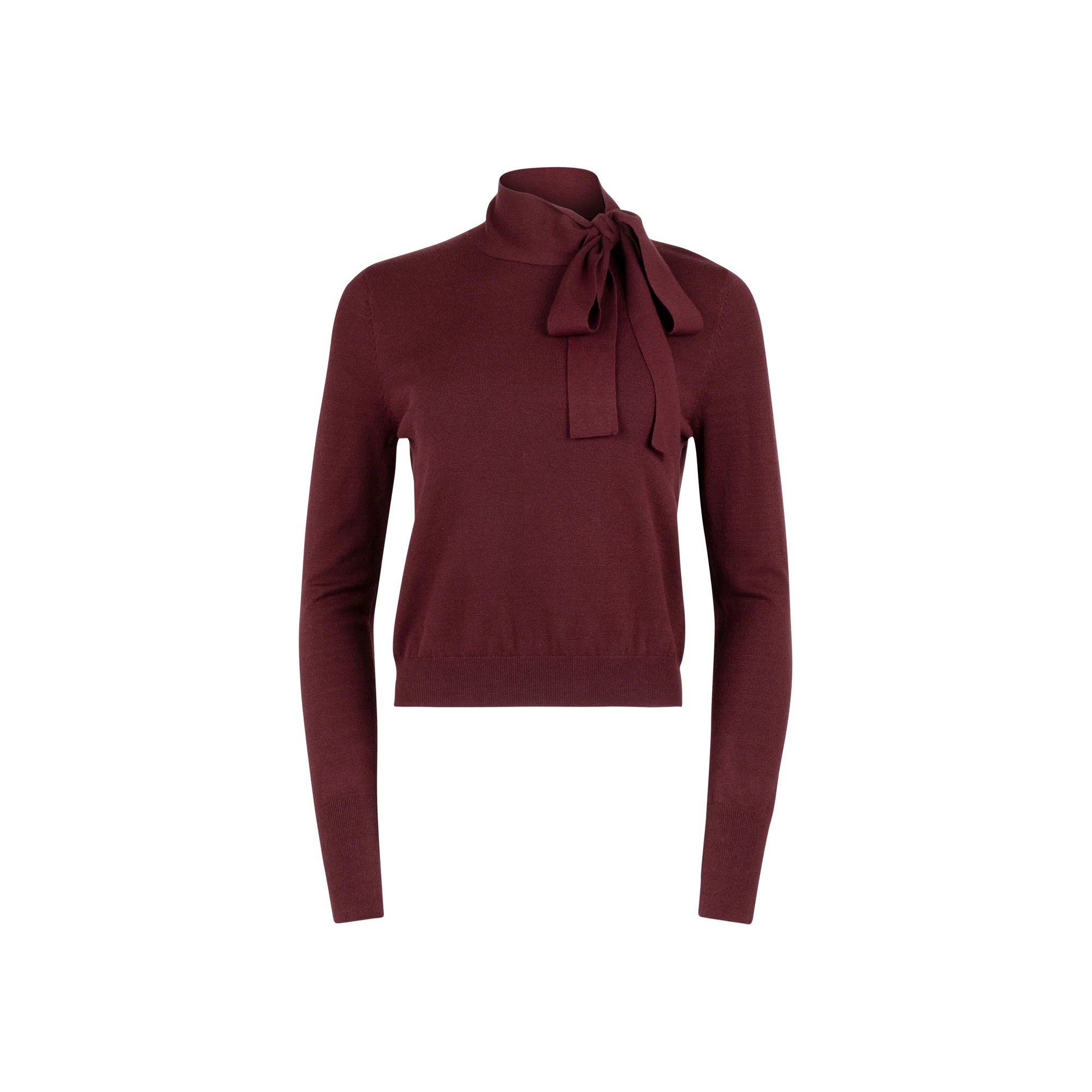 WINE BOW SWEATER